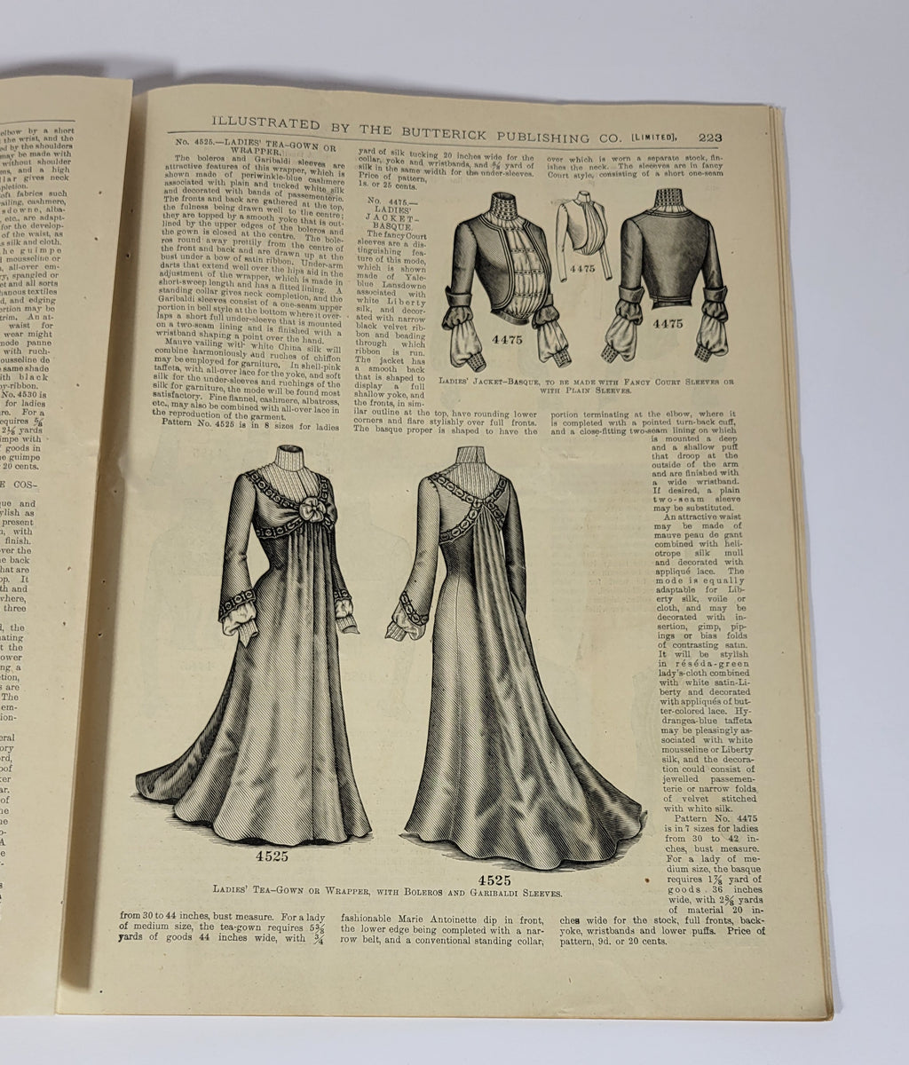 The Glass of Fashion, 1900 November, Butterick Publishing Co. Ltd., Vol 42 No 5.