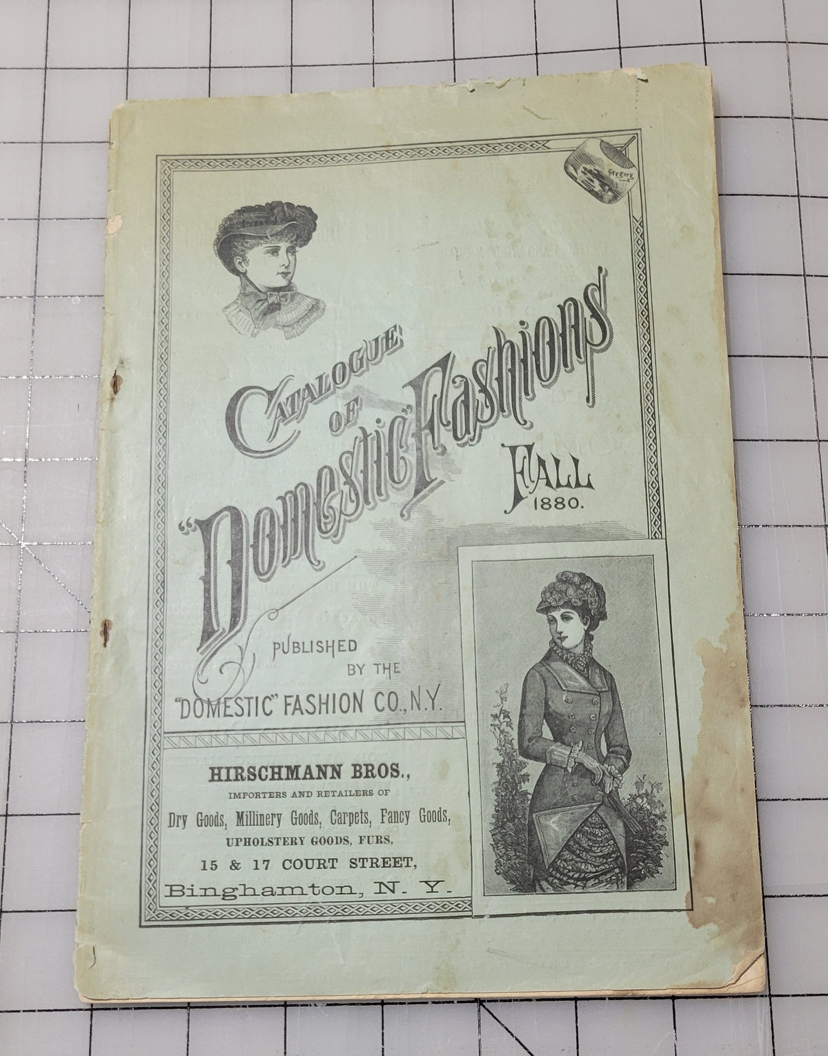 Catalogue of Domestic Fashions Fall 1880 New York Original Book Patterns NY