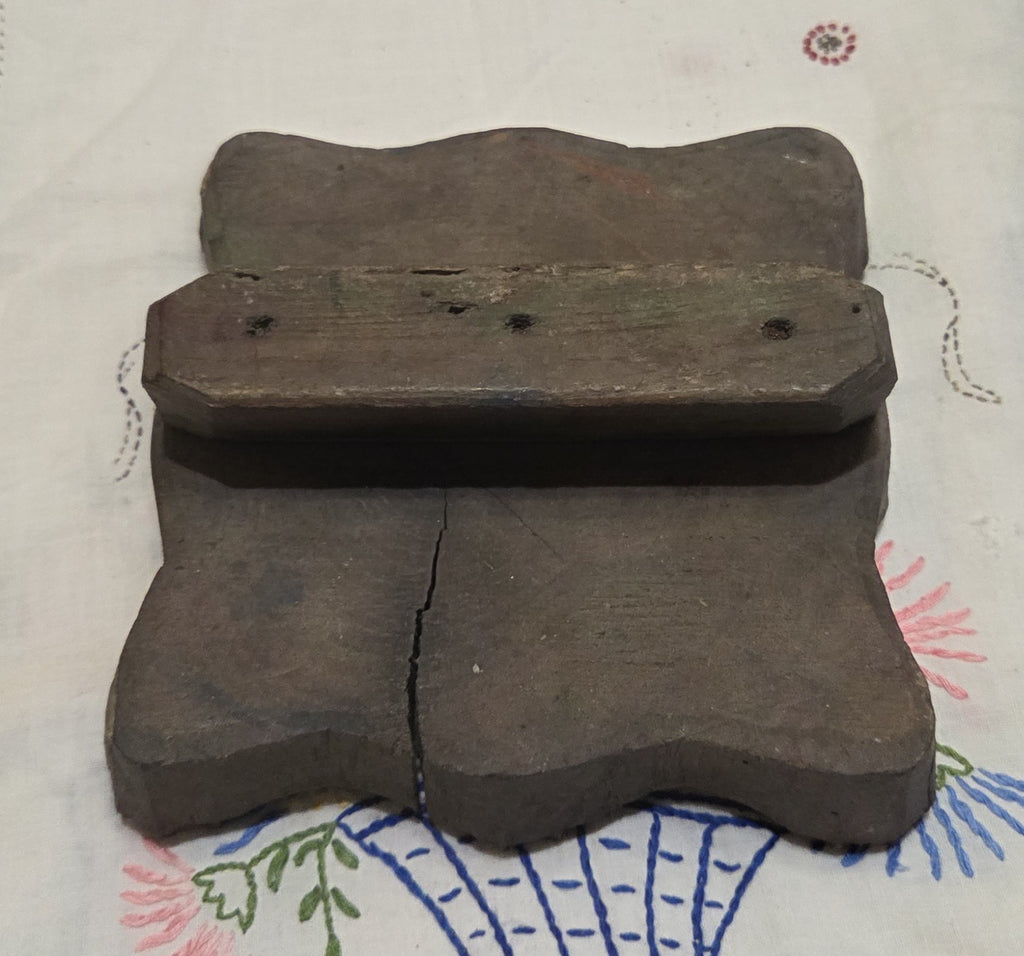 Vintage Wood Blocks Ink Stamping (large block) Flower Print Hand carved
