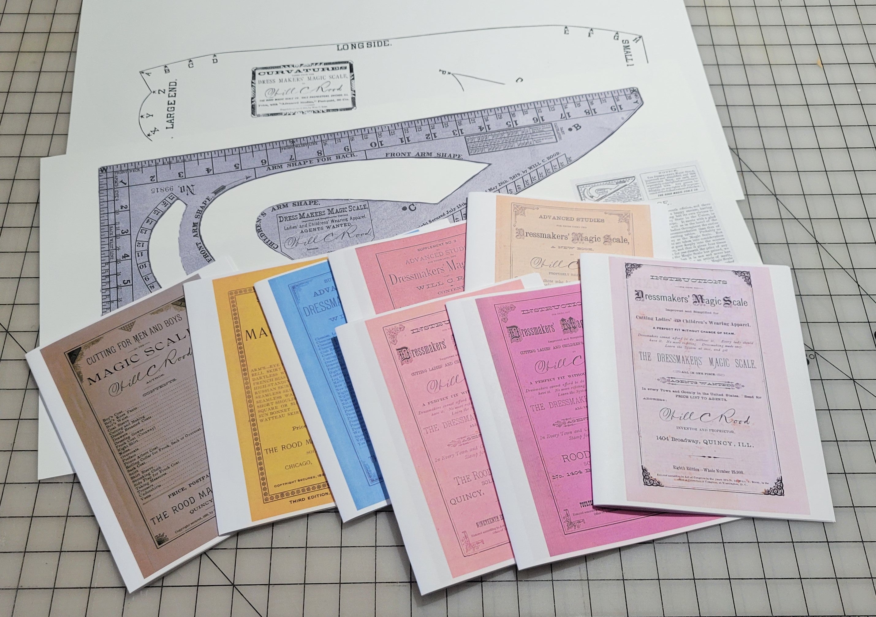 Will Rood Dressmaker Magic Scale 1890s - Instruction Booklets and Rulers - Reprints