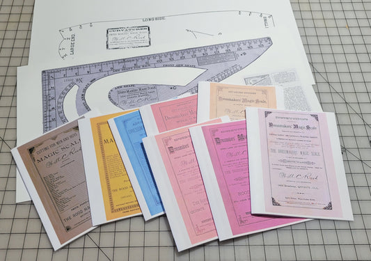 Will Rood Dressmaker Magic Scale 1890s - Instruction Booklets and Rulers - Reprints