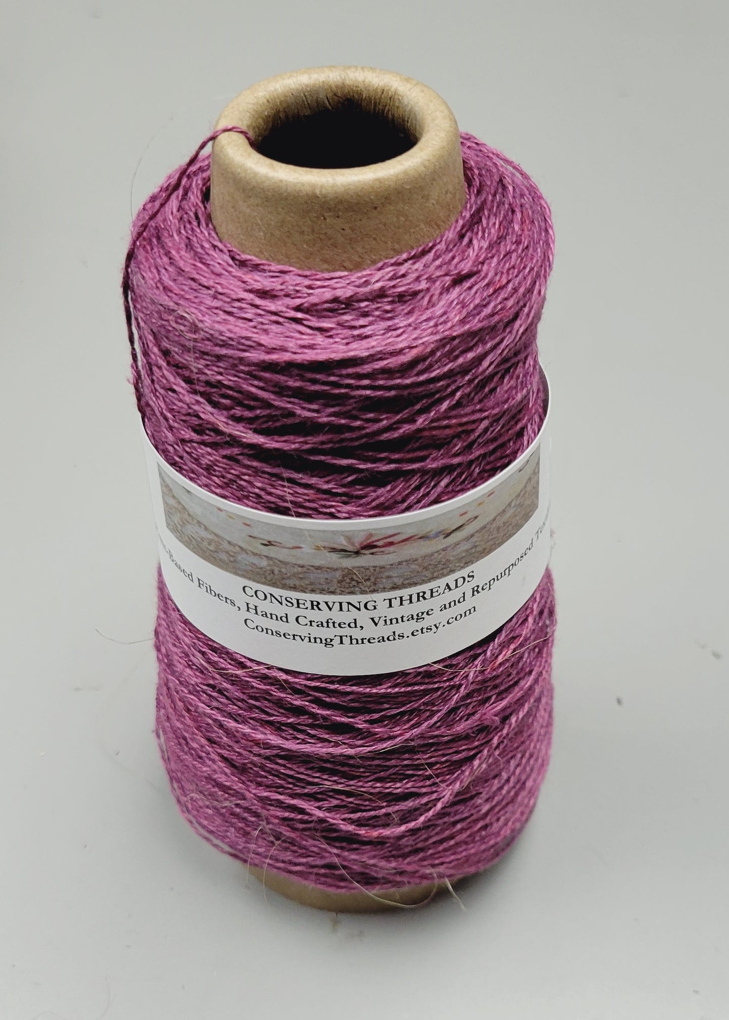 Linen Yarn, Small Batch Studio Dyed. Machine Spun 10/2 on Cone