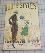 Elite Styles, 1919 October Original Dressmaker Tailor Fashion Catalog Ladies Mag