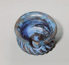 Yarn Bowls Purple (Blue) Hand Carved from Reclaimed Mango Wood