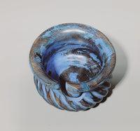 Yarn Bowls Purple (Blue) Hand Carved from Reclaimed Mango Wood