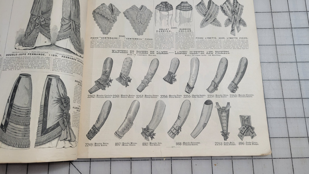 Mme Demorest 1878 Illustrated Portfolio Fashions Spring & Summer Dress Patterns