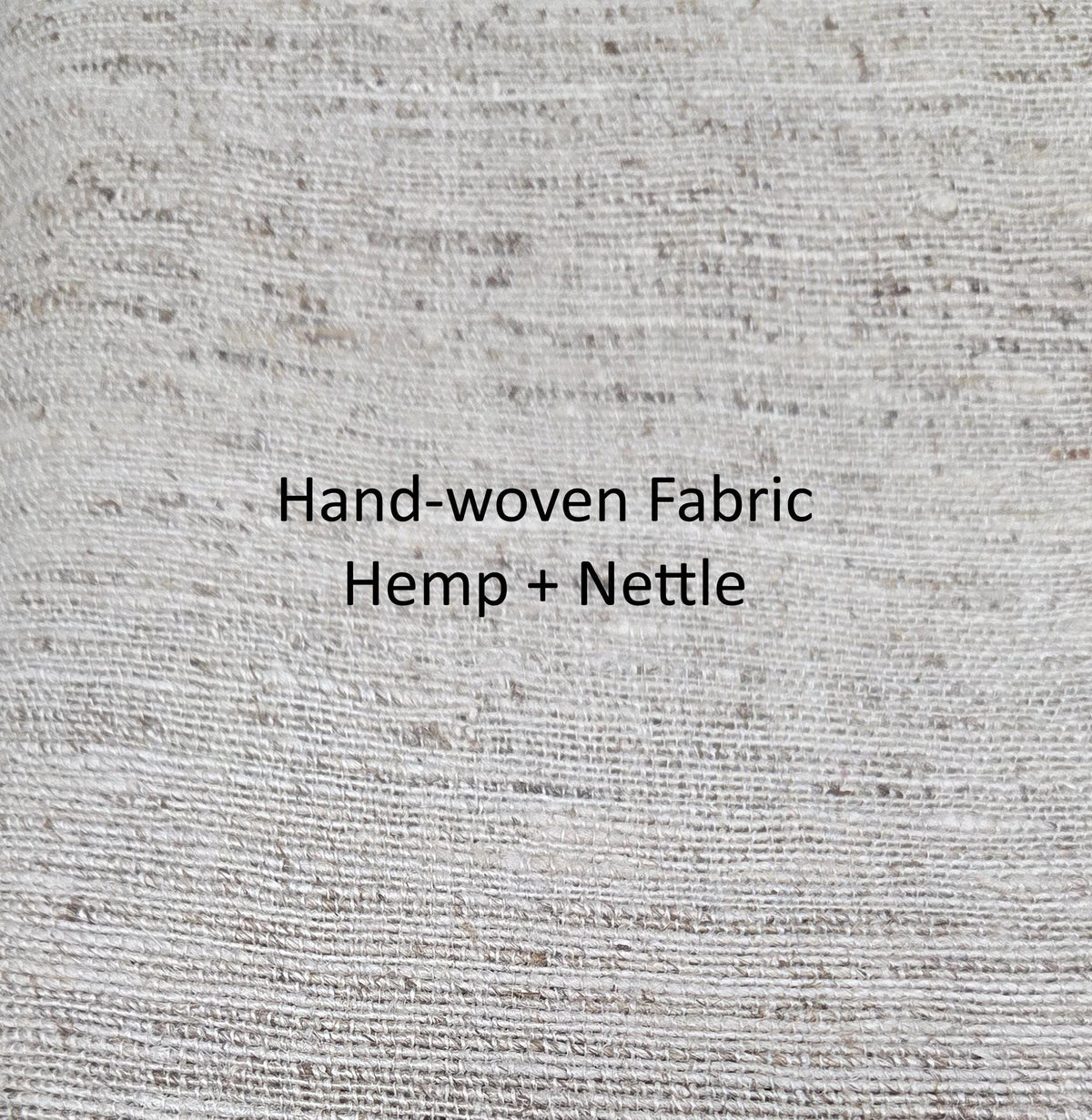 Hemp + Nettle Hand Loom Woven Fabric. By the 1/2 Yard. 100% Plant Fiber. 44" Wide