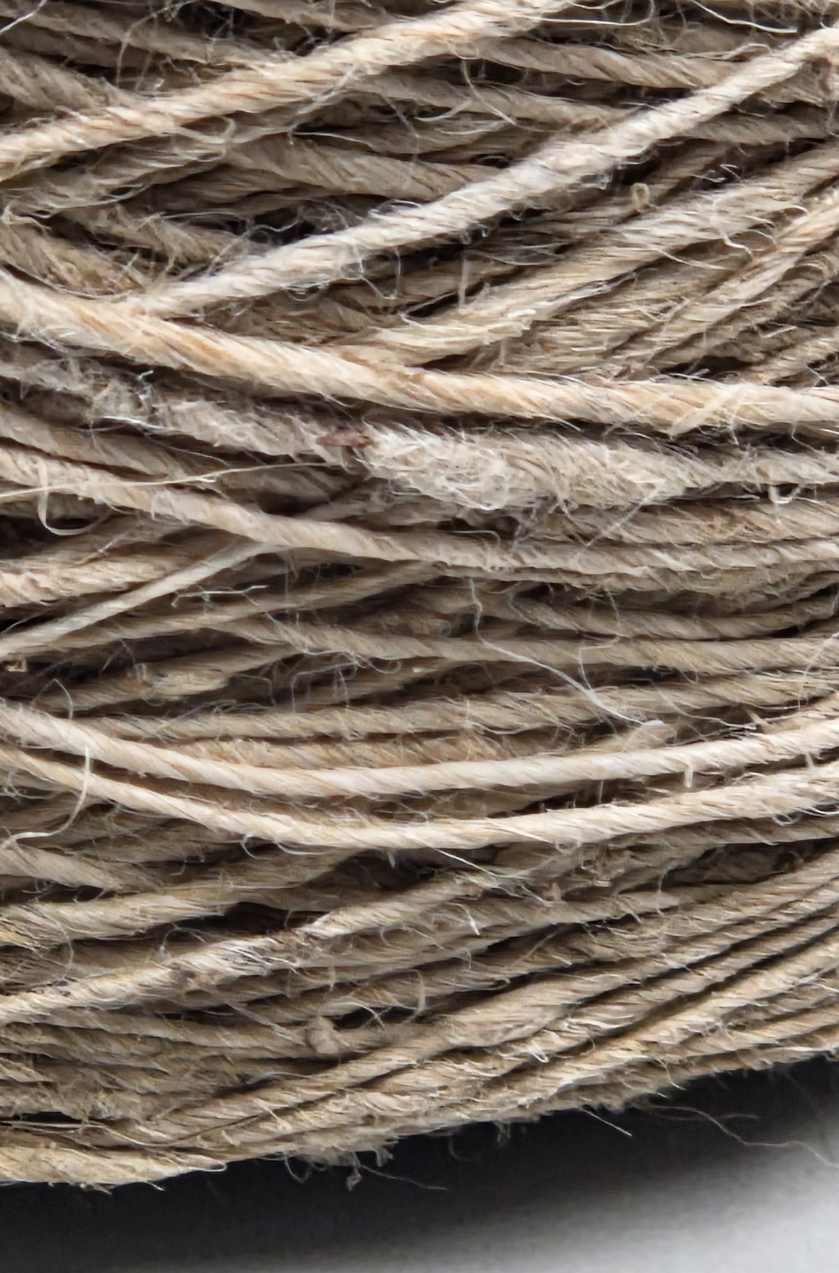 Nettle Yarn, 250 Yards. Hand-Spun Cone. Natural Fiber.