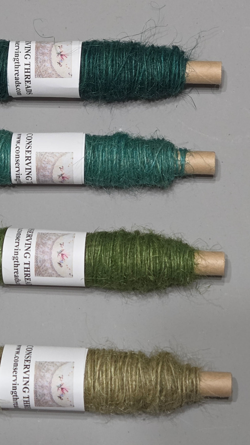 Thread Jute. 25 Yards Bobbin. Lace Weight. Green. – Conserving Threads