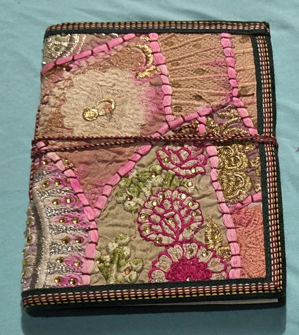Art Journal Handmade Reclaimed Silk Saree