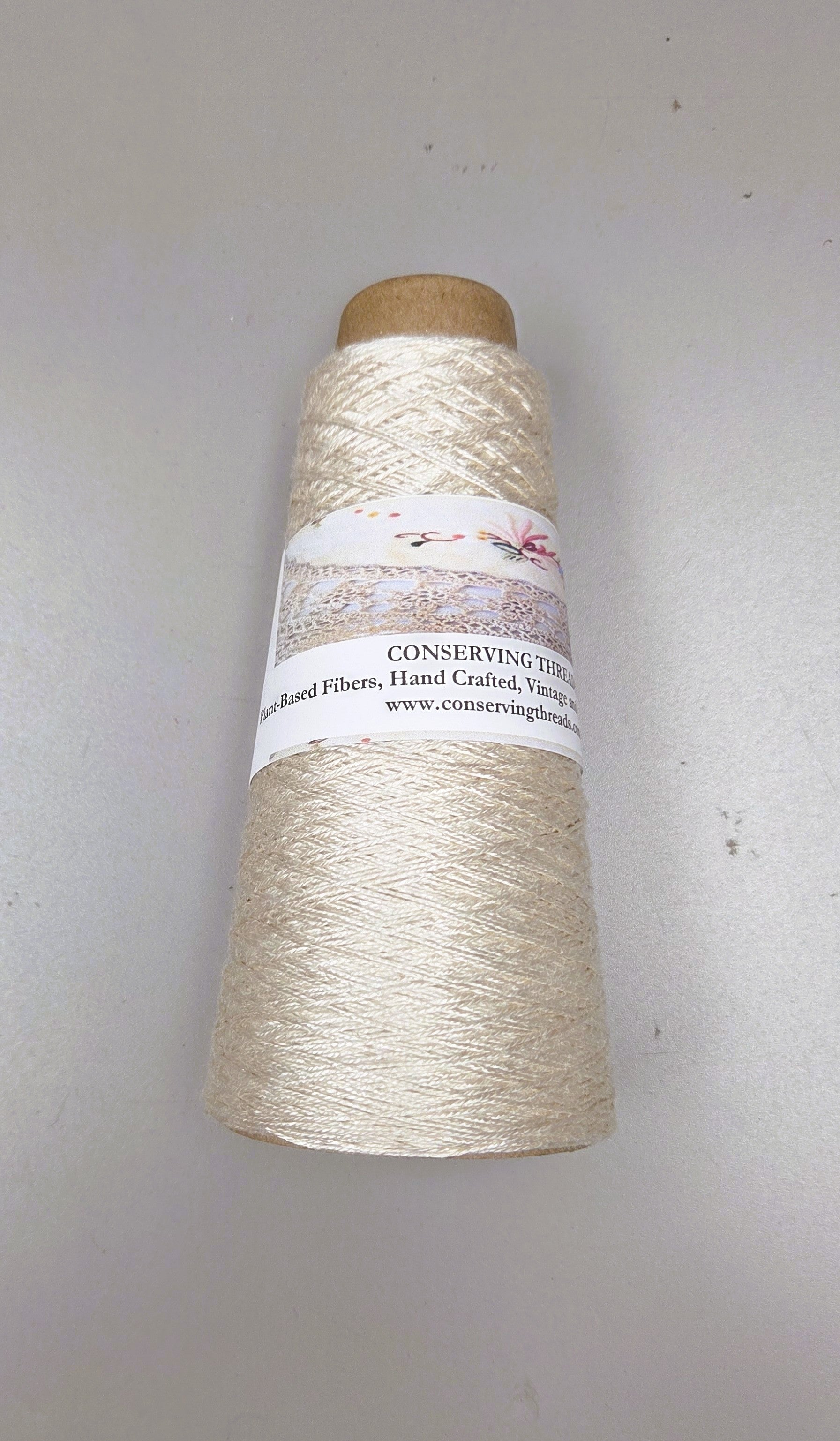Lavender Thread Yarn Silky 8/3 Laceweight Fiber Cone