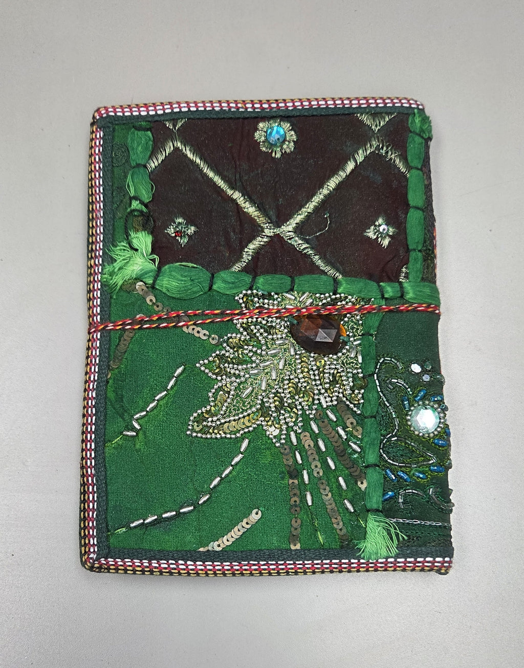 Art Journal Handmade Reclaimed Silk Saree (J70)