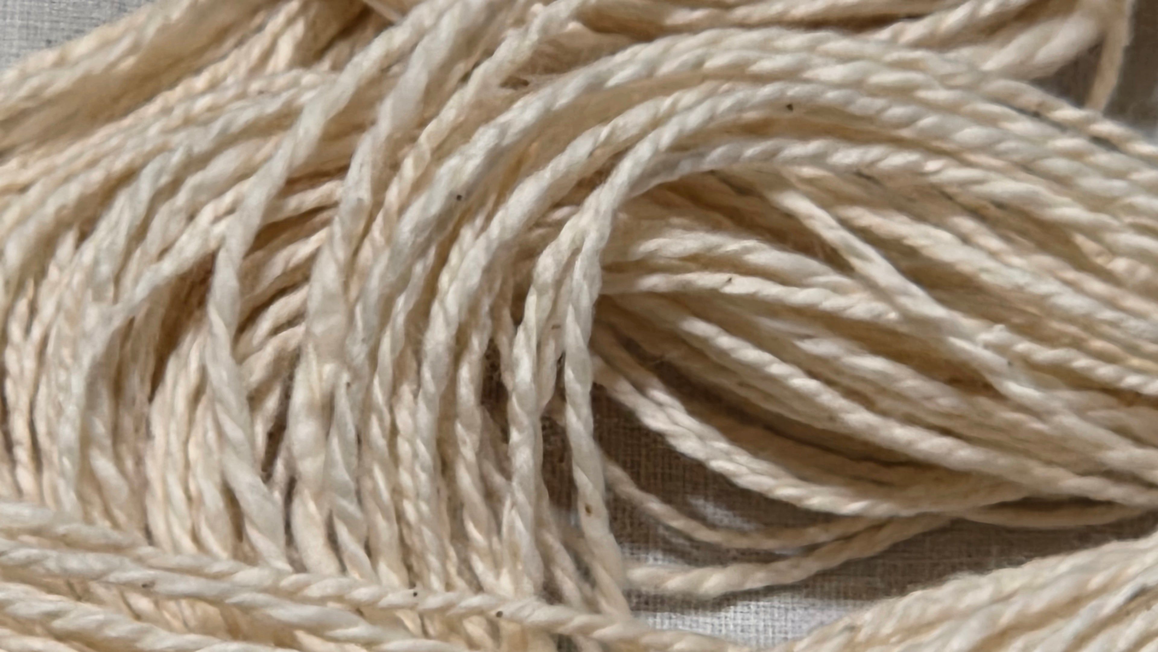 Limited Run, USA Cotton Yarn, Boutique Mill Spun. Fingering Weight - 125 Yards - 50 Grams Skein.