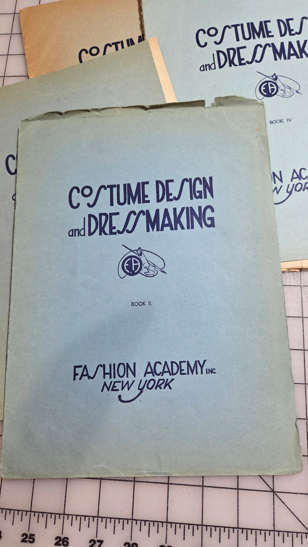 Fashion Academy Course 5 Book Lot NY Dress Making Costume Design 1920 Book 1-5