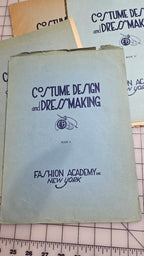 Fashion Academy Course 5 Book Lot NY Dress Making Costume Design 1920 Book 1-5