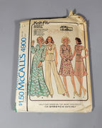 McCall's 4900, Carefree Patterns, ca 1976. Size 16 1/2, Bust 39. Dress, top, skirt, pants.