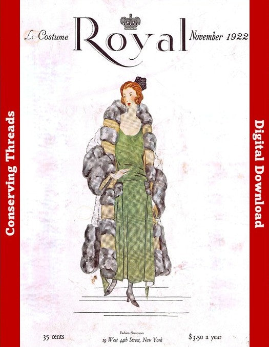 Le Costume Royal, 1922 November, Pattern Catalog E-book DOWNLOAD.📥