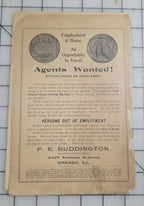 Buddington Dress Cutting Machine Seventh Edition, 1893 Original