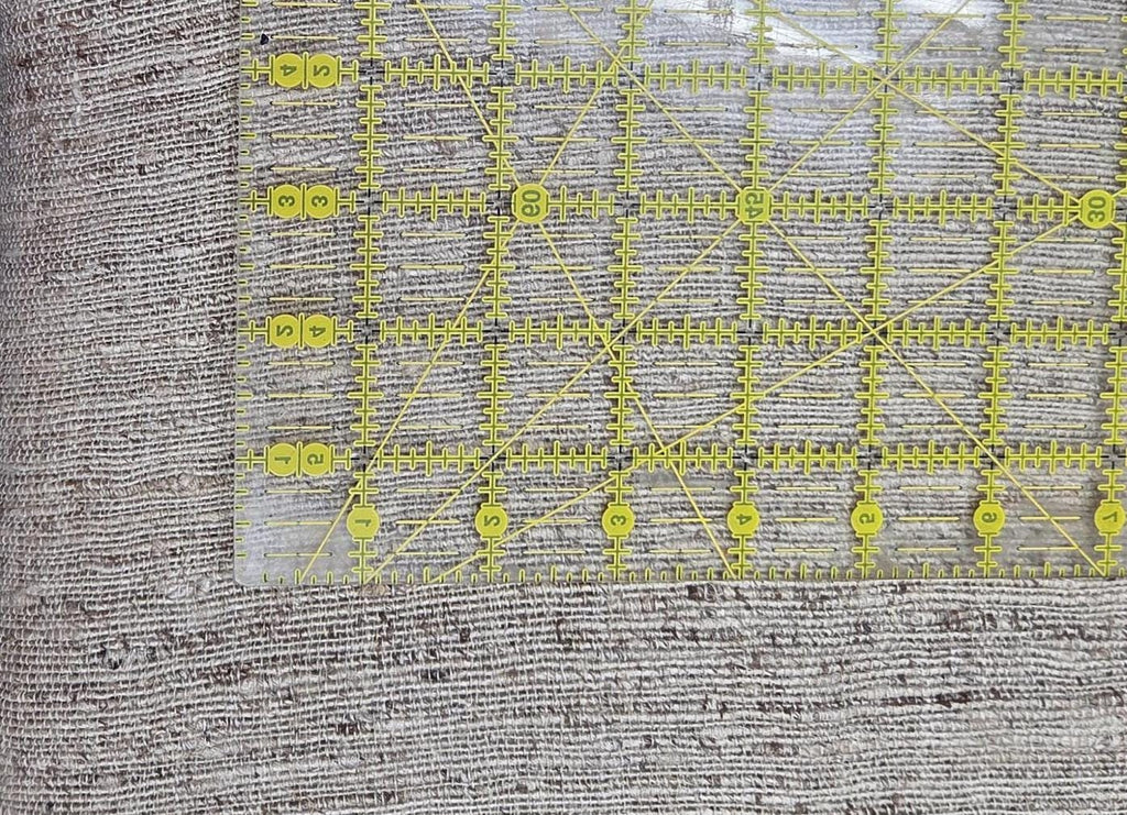 Hemp + Nettle Hand Loom Woven Fabric. By the 1/2 Yard. 100% Plant Fiber. 44" Wide