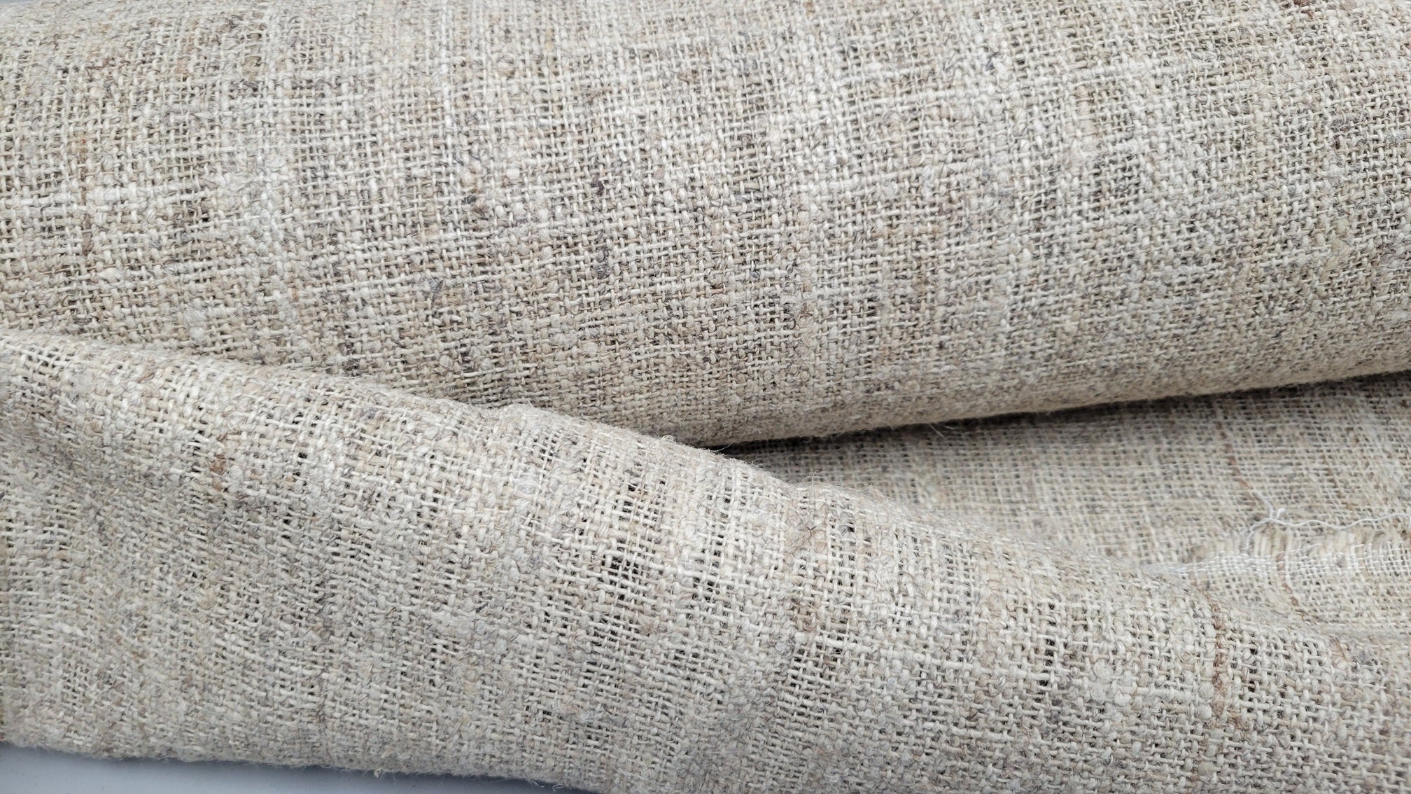 Nettle Hand Loom Woven Fabric. By the 1/2 Yard. 100% Plant Fiber