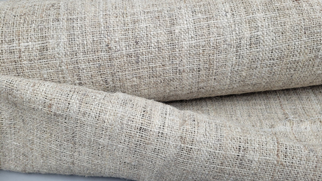 Nettle Hand Loom Woven Fabric. By the 1/2 Yard. 100% Plant Fiber. 44" Wide