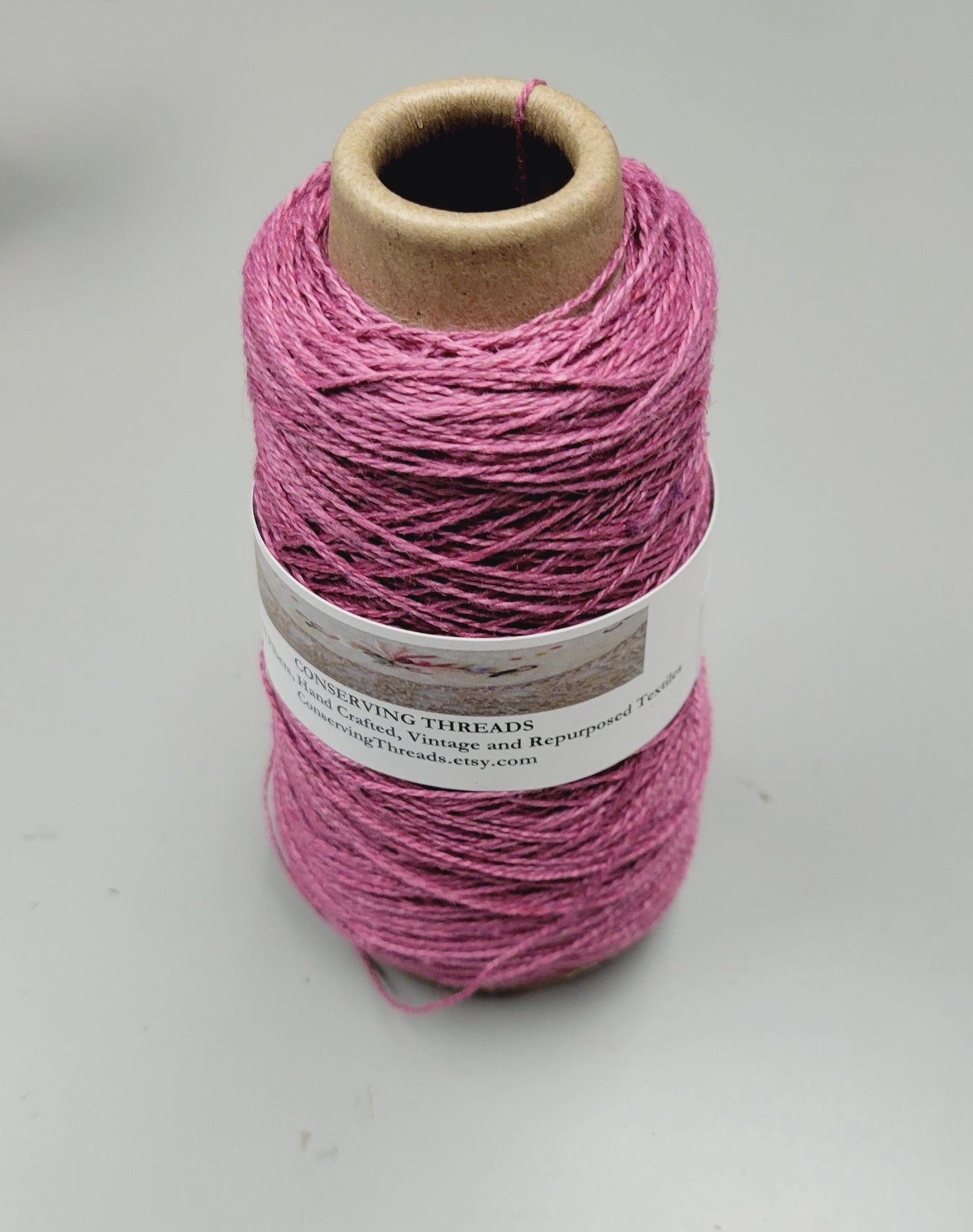Linen Yarn, Small Batch Studio Dyed. Machine Spun 10/2 on Cone