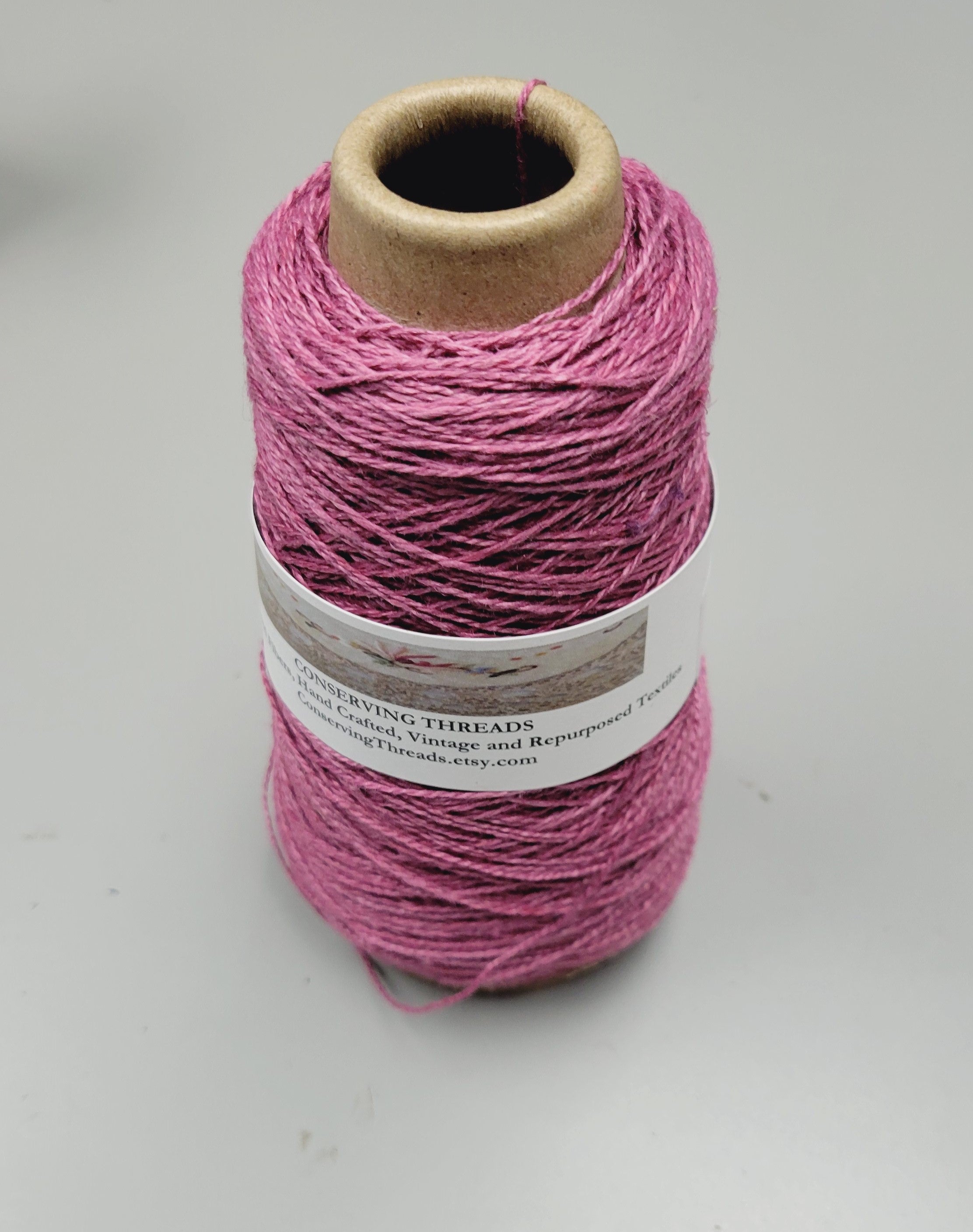 Linen Yarn, Small Batch Studio Dyed. Machine Spun 10/2 on Cone