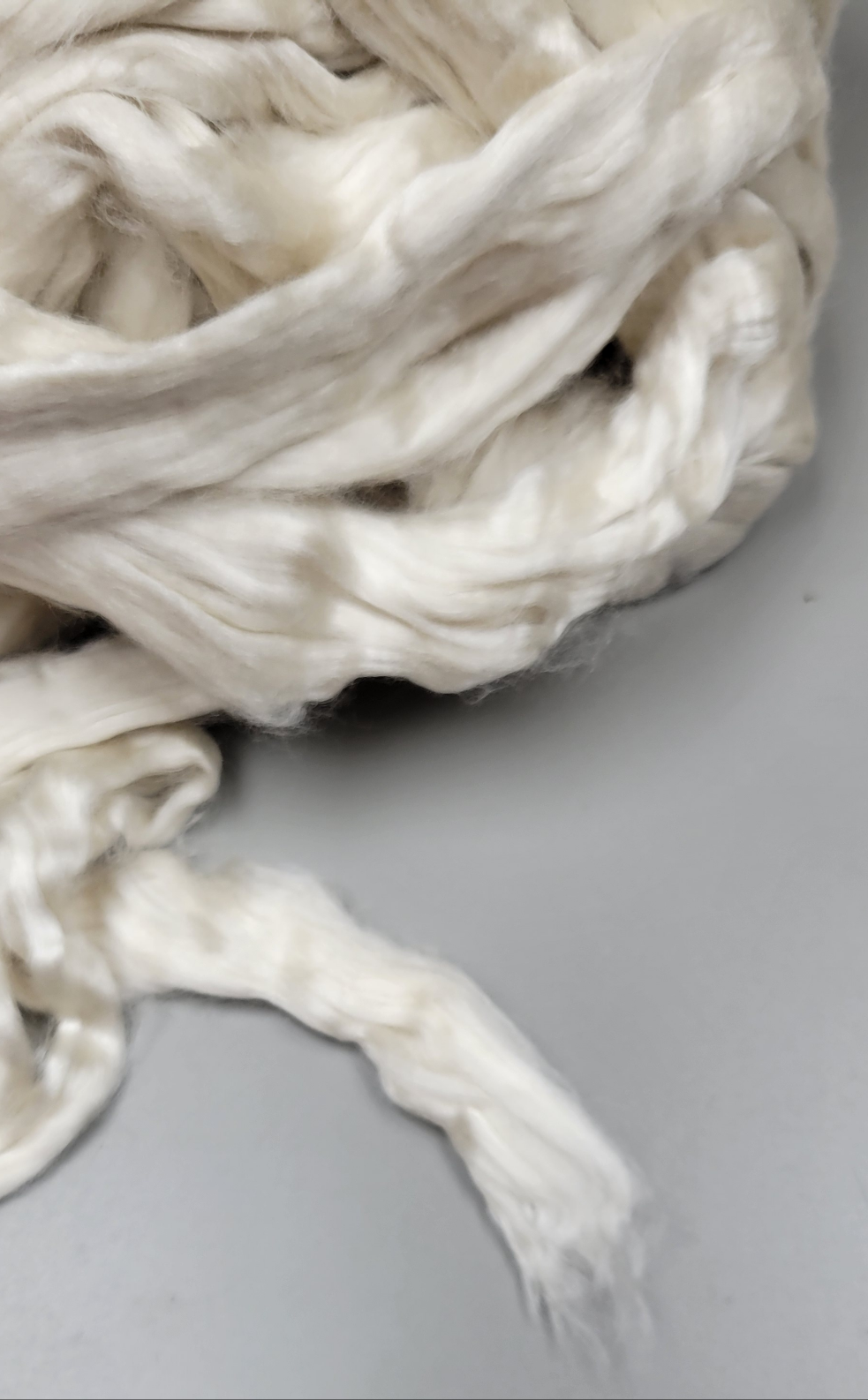 Dandelion Fiber (RCFs). 1 ounce. Combed Sliver.