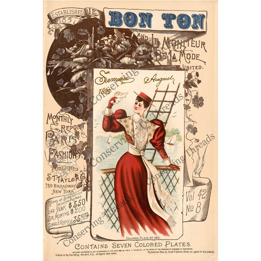 Le Bon Ton Le Moniteur de la Mode United, 1893 August