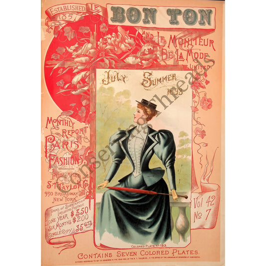 Le Bon Ton Le Moniteur de la Mode United, 1893 July