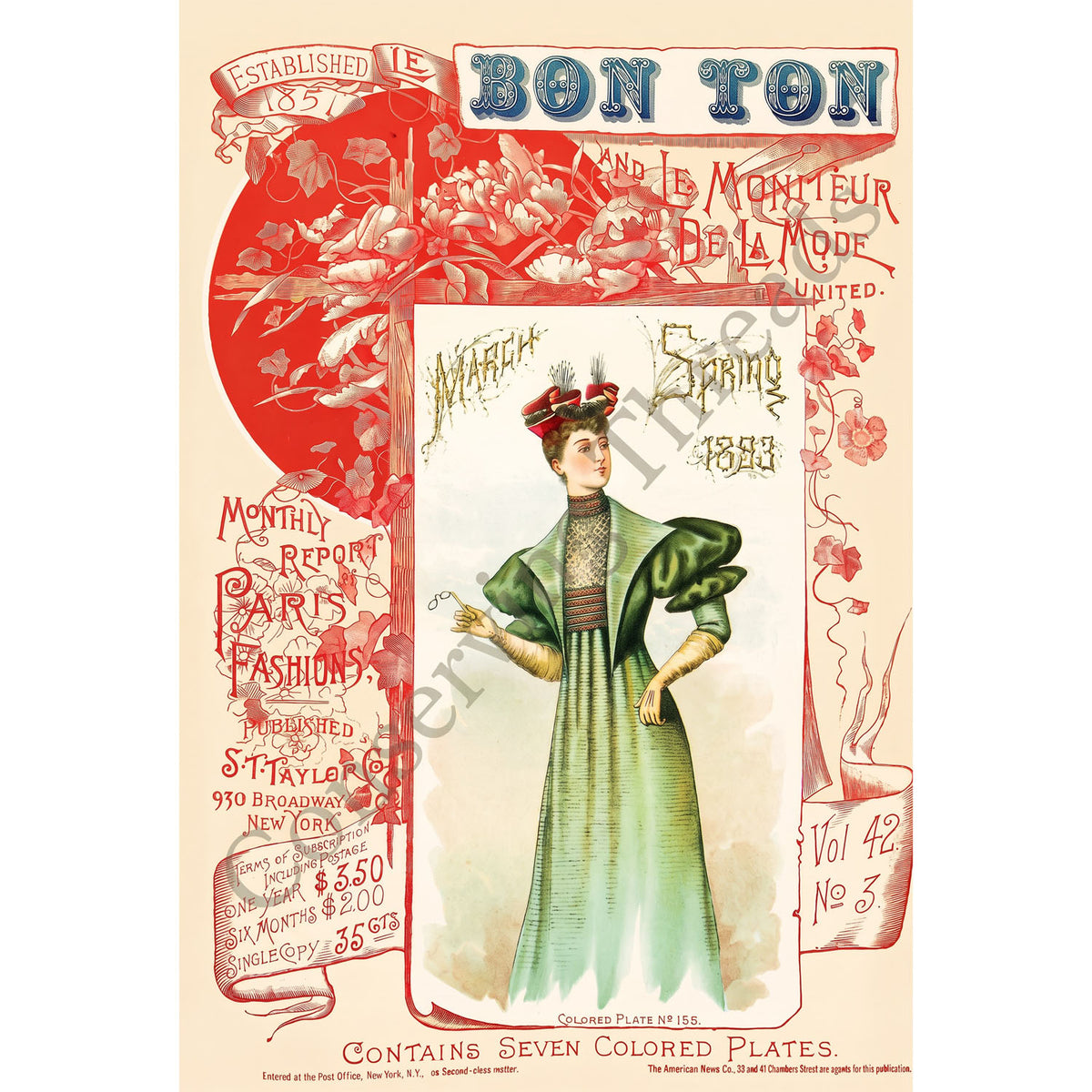 Le Bon Ton Le Moniteur de la Mode United, 1893 March