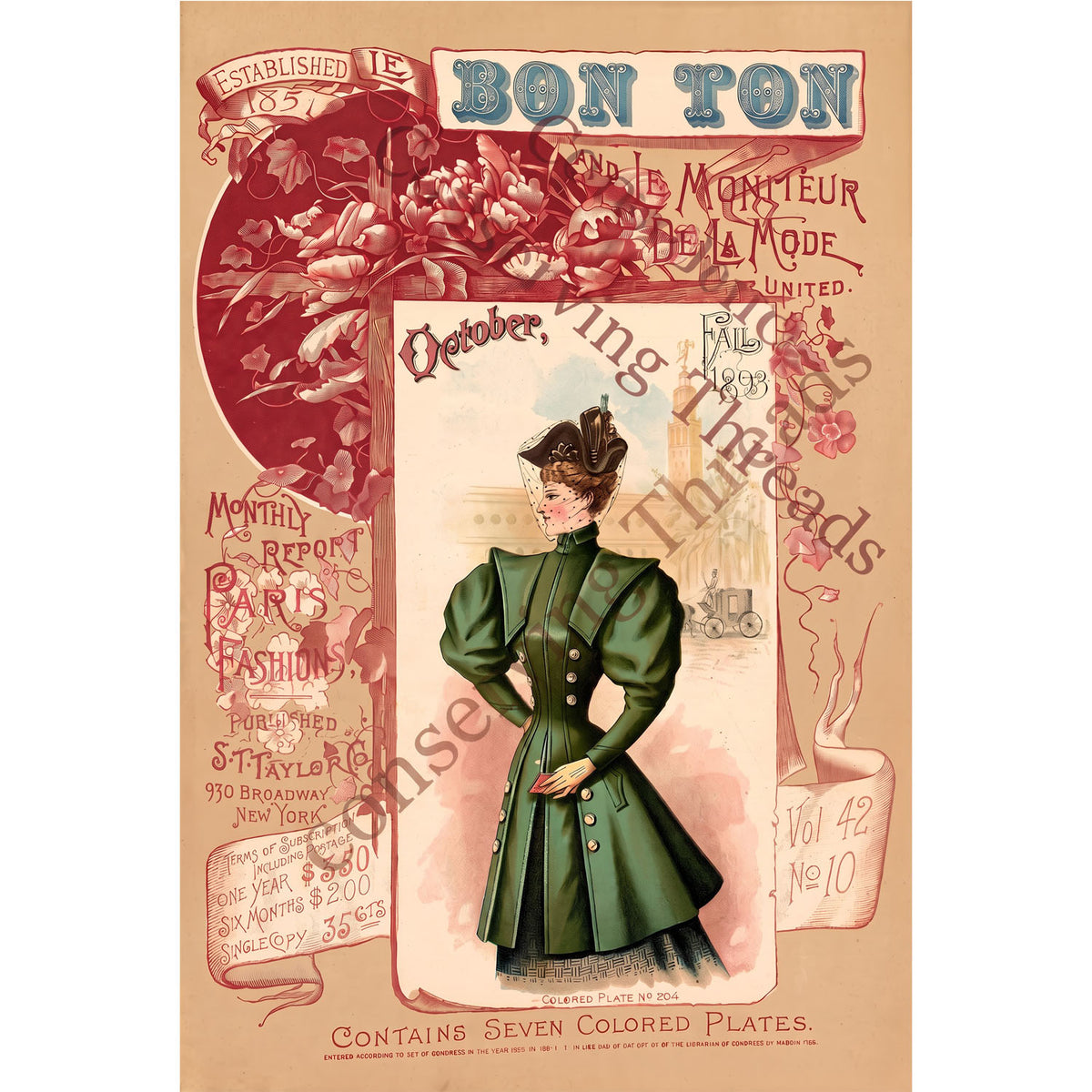 Le Bon Ton Le Moniteur de la Mode United, 1893 October