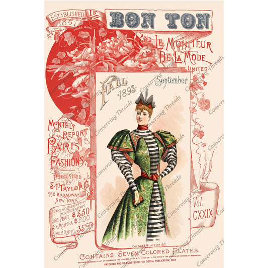 Le Bon Ton Le Moniteur de la Mode United, 1893 September