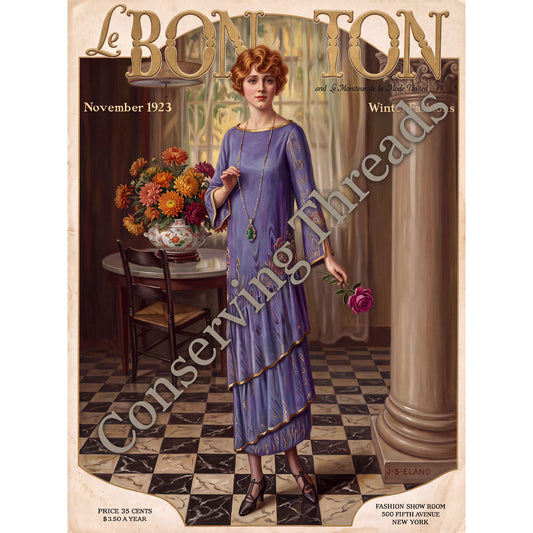 Le Bon Ton Le Moniteur de la Mode United, 1923 November. Monthly Catalog. Vol 72 No 9. E-book DOWNLOAD. 📥