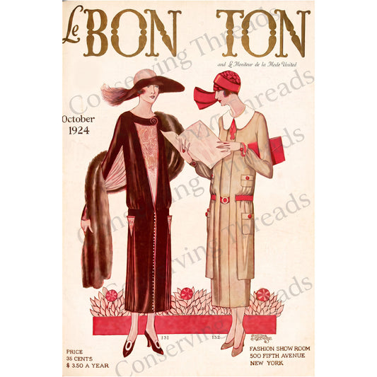 Le Bon Ton Le Moniteur de la Mode United, 1924 October