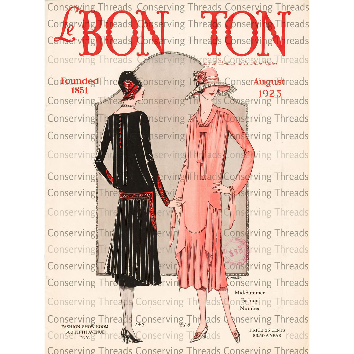 Le Bon Ton Le Moniteur de la Mode United, 1925 August