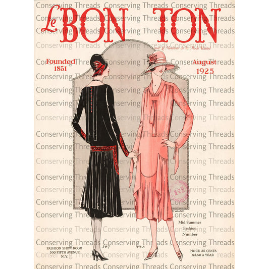Le Bon Ton Le Moniteur de la Mode United, 1925 August