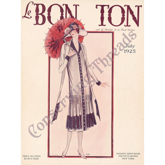 Le Bon Ton Le Moniteur de la Mode United, 1925 July