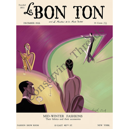 Le Bon Ton Le Moniteur de la Mode United, 1926 December
