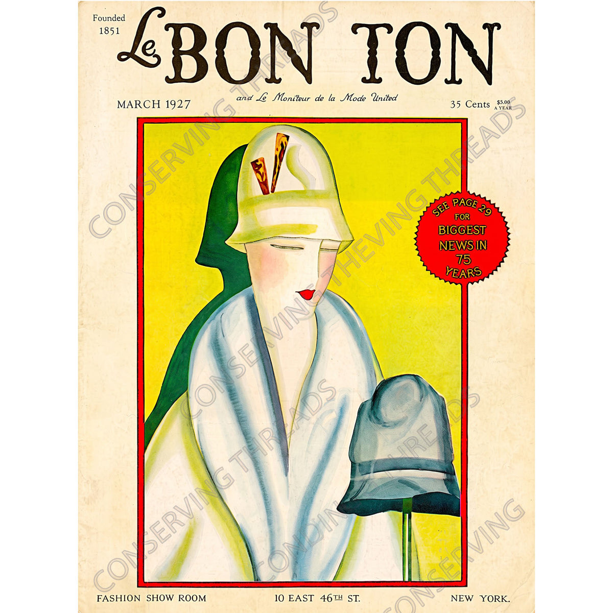 Le Bon Ton Le Moniteur de la Mode United, 1927 March