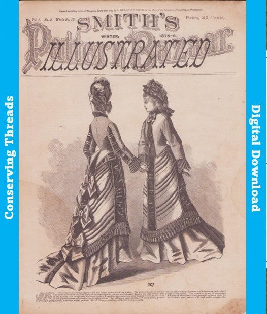 Smith's Illustrated Pattern Bazaar, 1875 Winter, Vol 5 No 2, E-book INSTANT DOWNLOAD.📥