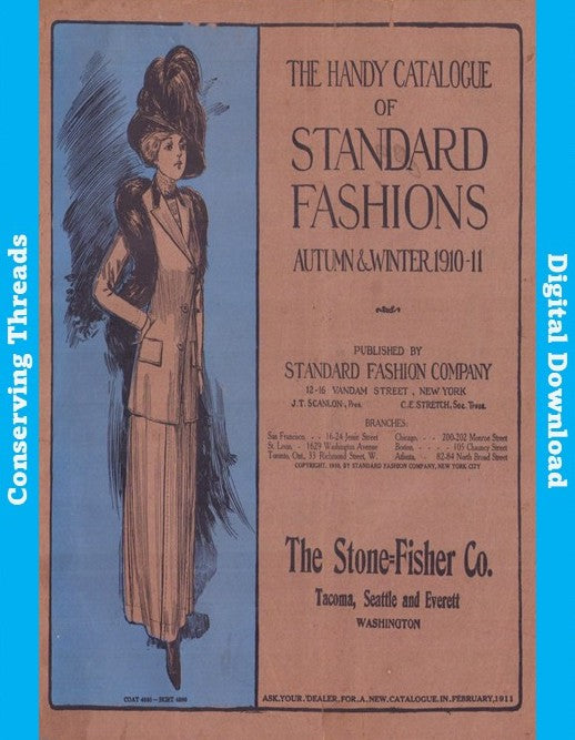 The Handy Catalogue Standard Fashions, 1910-1911, Autumn / Winter. E-book DOWNLOAD.📥