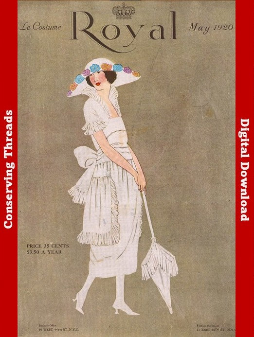 Le Costume Royal, 1920 May, Pattern Catalog E-book INSTANT DOWNLOAD.📥