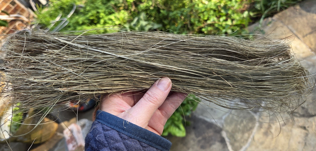 Palmyra Palm Plant (Stem) Fiber. Un-Combed. Raw Unfinished Bundles