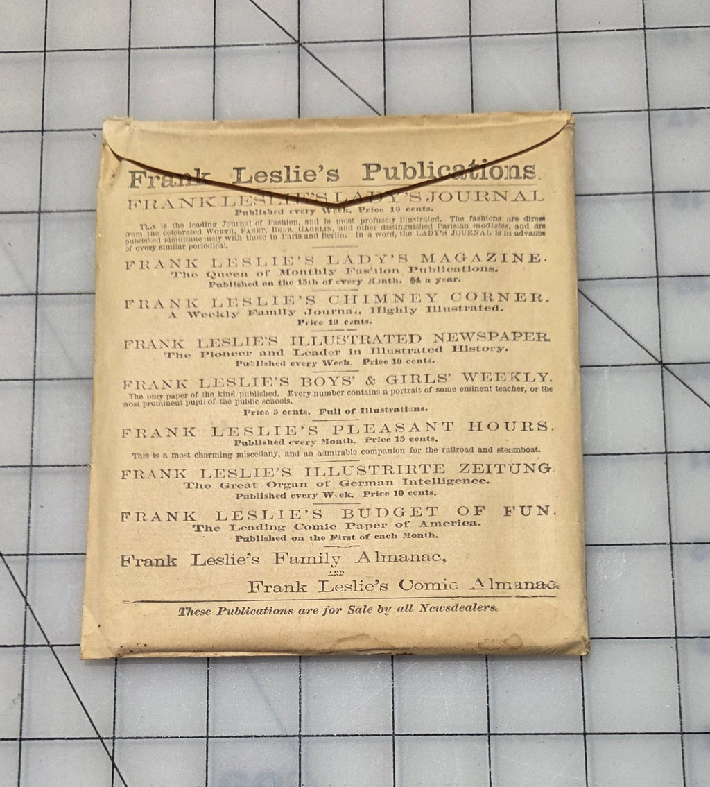 Frank Leslie's Lady's Journal Cut Paper Pattern #488 1870s Girl's Skirt 12