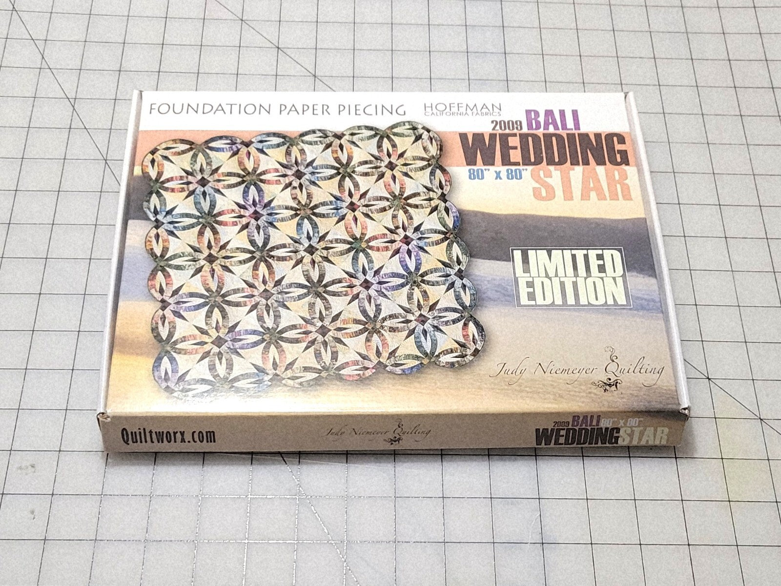 2009 Bali Wedding Star Foundation Piecing Quilt Pattern Judy Niemeyer Original