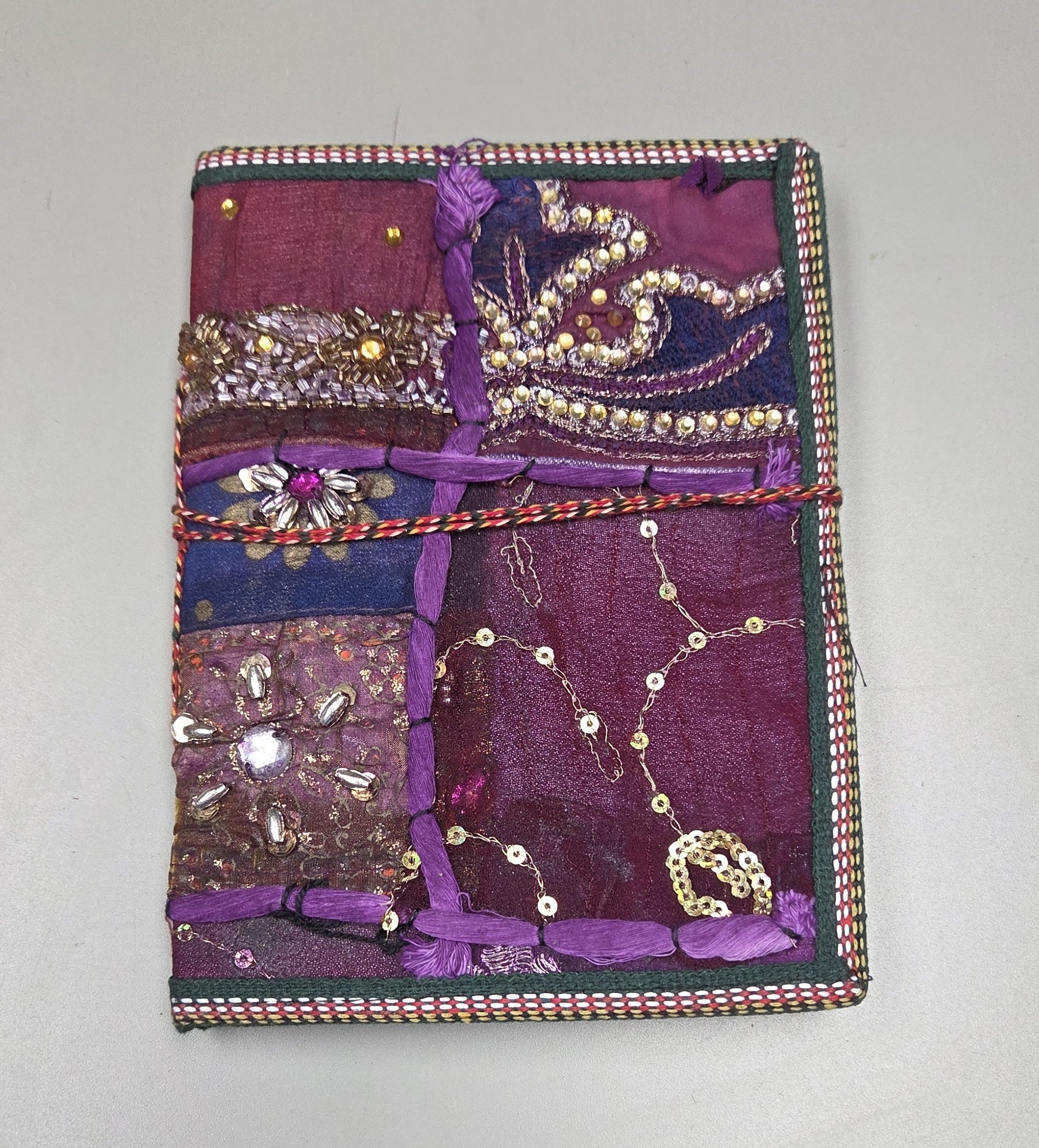 Art Journal Handmade Reclaimed Silk Saree (J69)