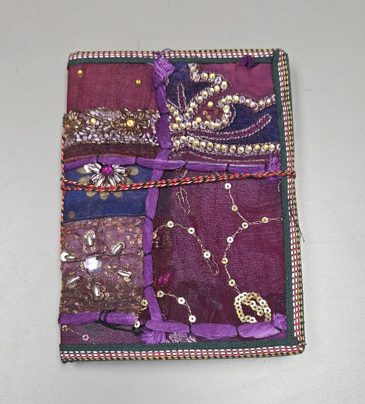 Art Journal Handmade Reclaimed Silk Saree (J69)