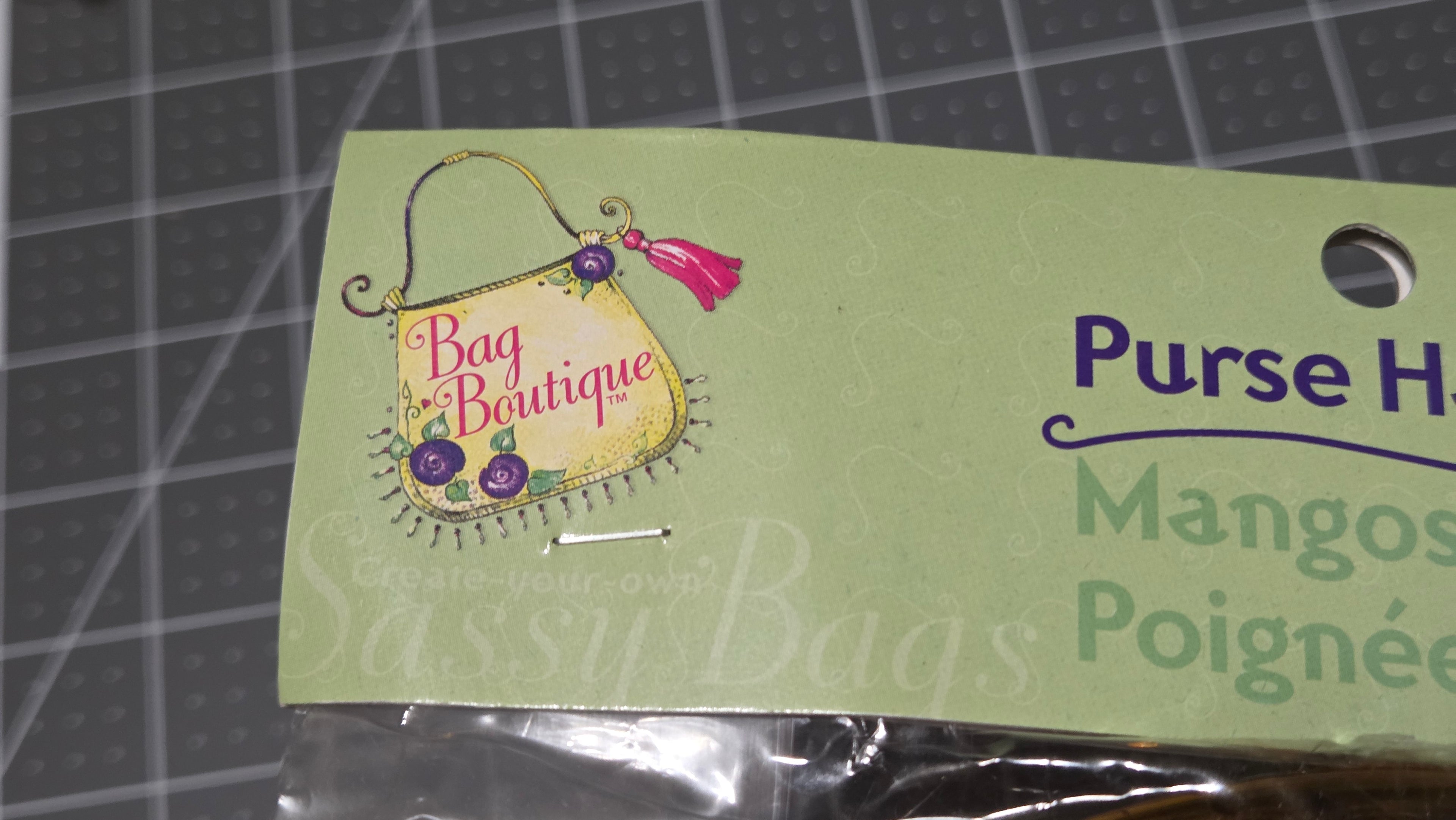 Purse Handle NIB Pair Curved Bag Boutique Plastic Brown 13 cm 5 inches