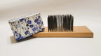 Flax & Hemp Hatchel. Custom Made Wood Medium Tines for Combing Fibers.